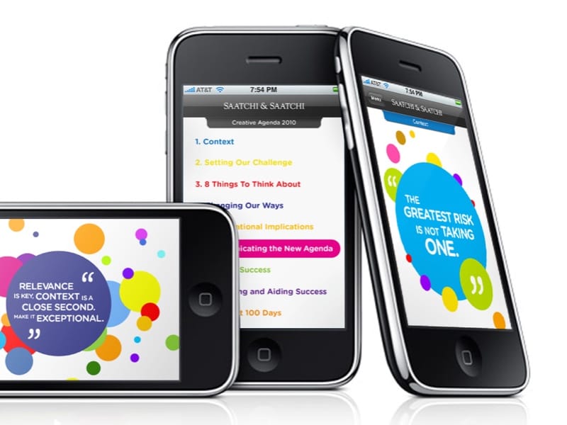 Creative Agenda for Saatchi & Saatchi